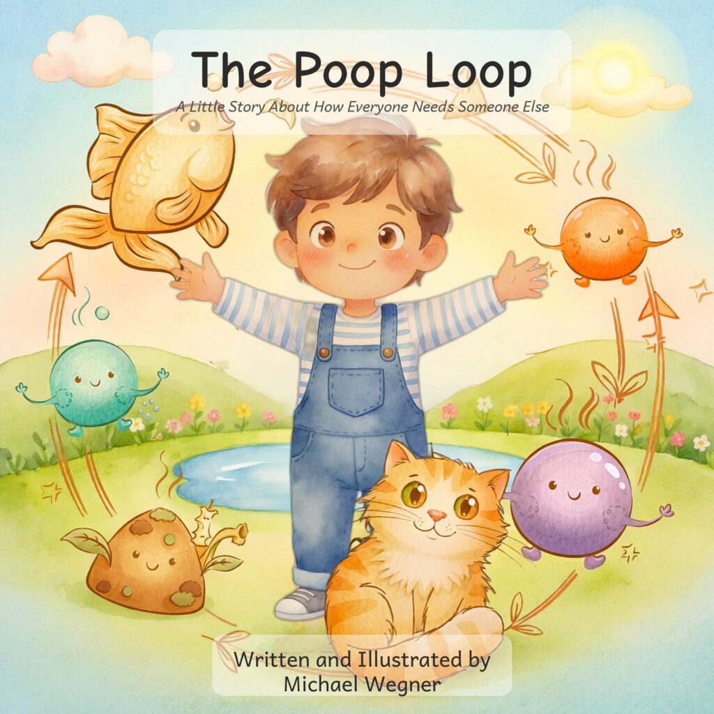 The Poop Loop book cover — Written and Illustrated by Michael Wegner